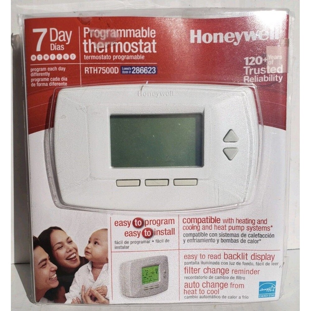 Honeywell RTH7500D Thermostat - 7-Day Programmable New Open Box